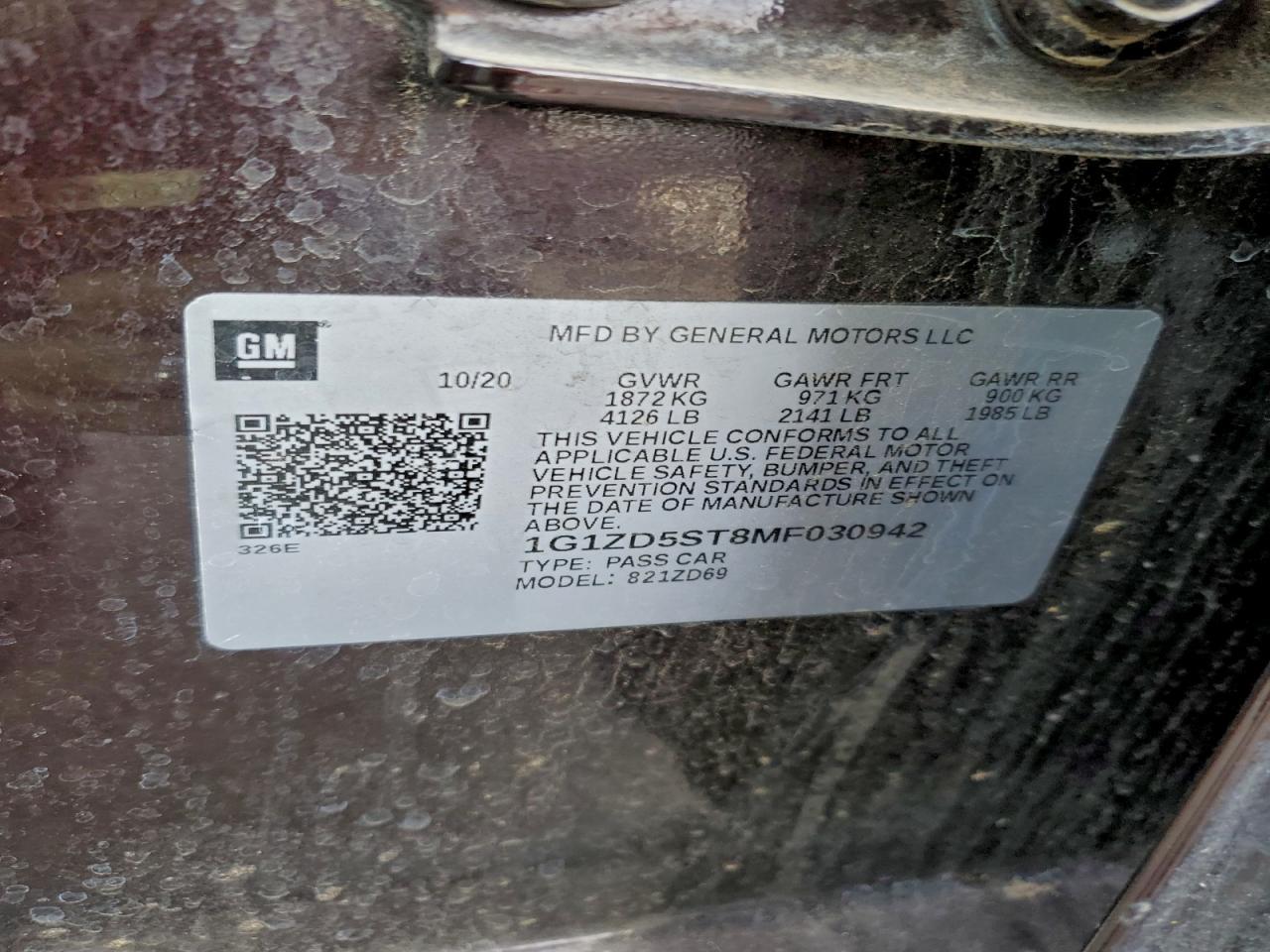 2021 Chevrolet Malibu Lt - zdjęcie 12