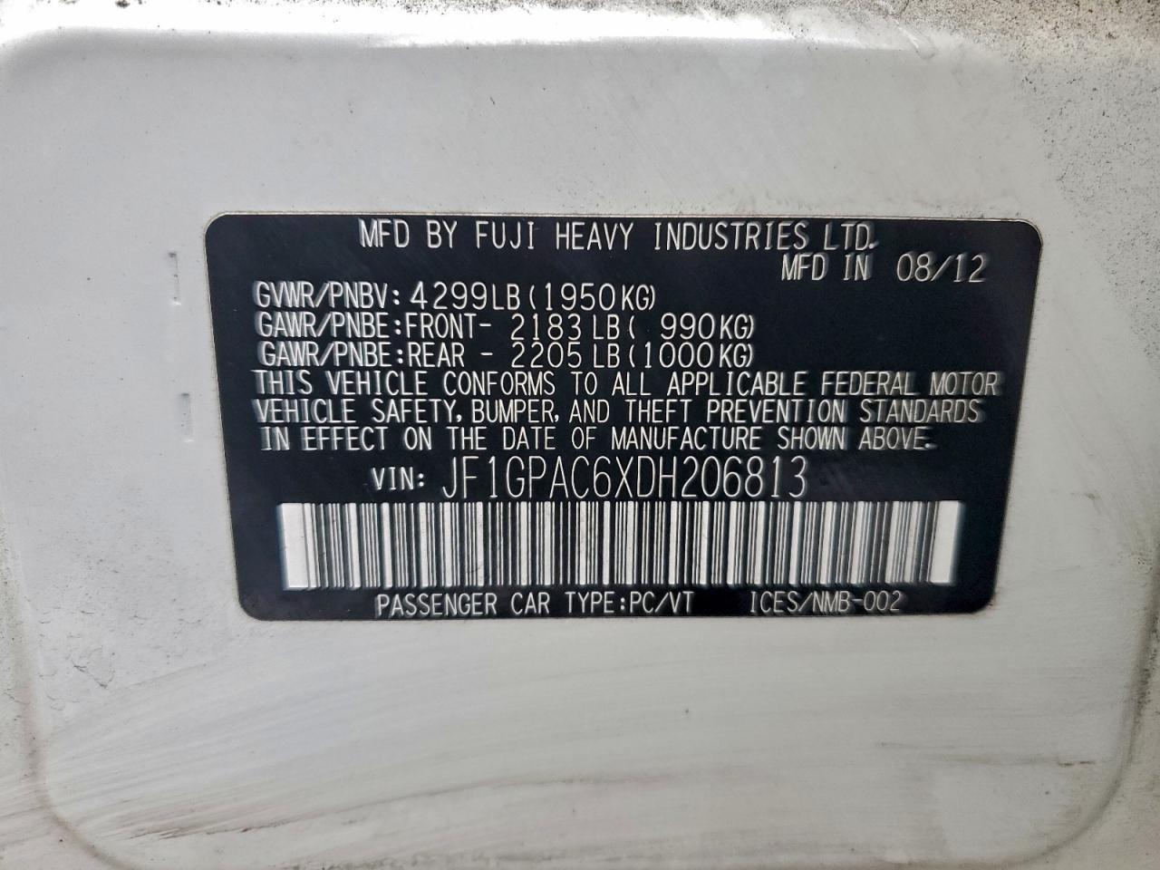 2013 Subaru Impreza Premium - zdjęcie 12