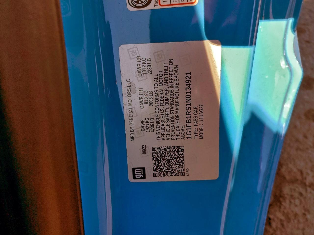 2022 Chevrolet Camaro Ls - zdjęcie 12