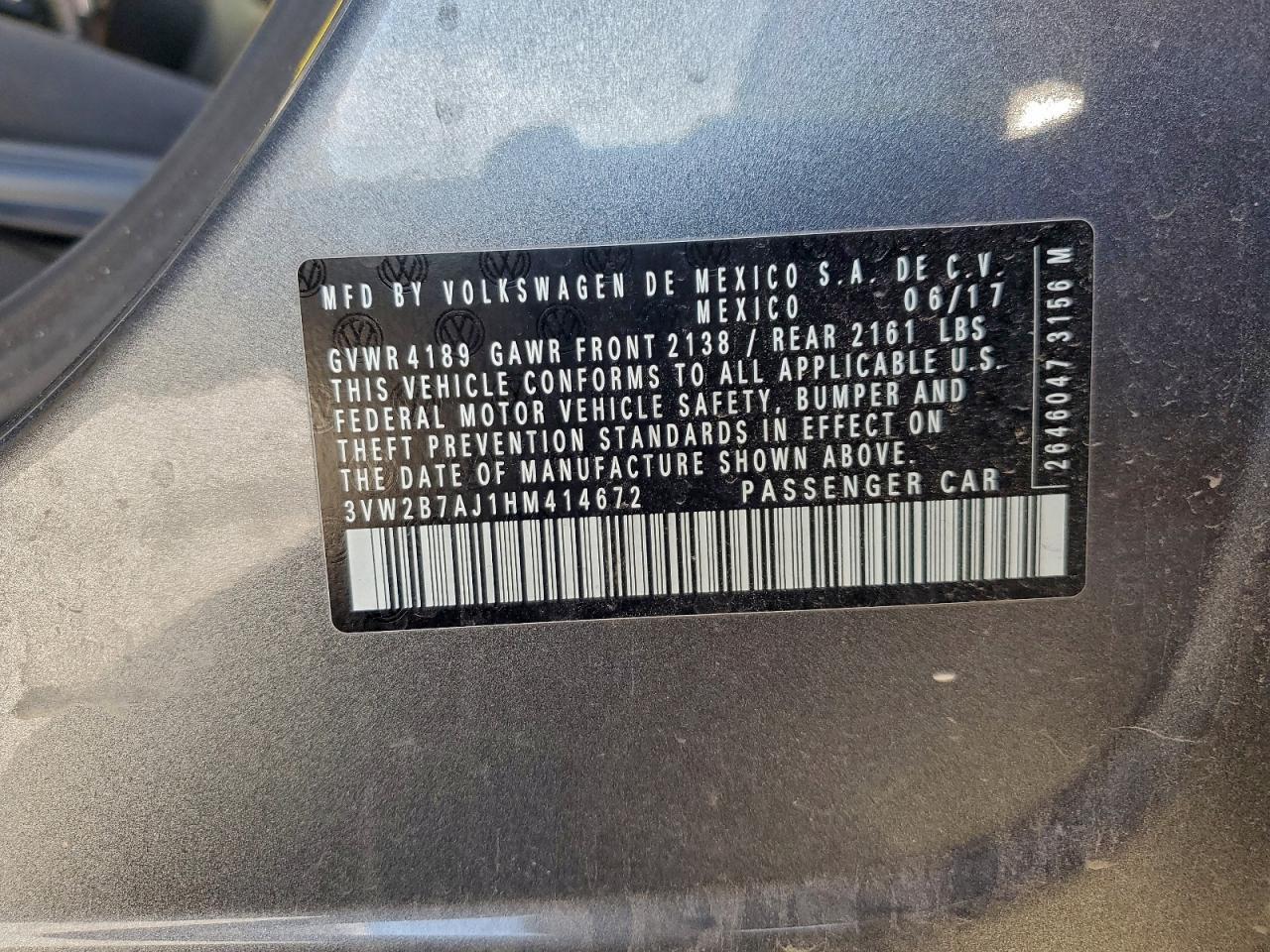 2017 Volkswagen Jetta S - zdjęcie 13