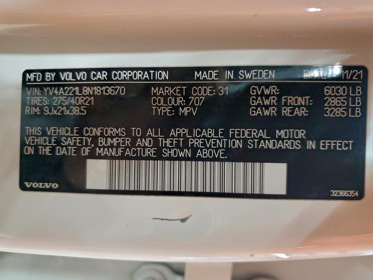 2022 Volvo XC90 - zdjęcie 13