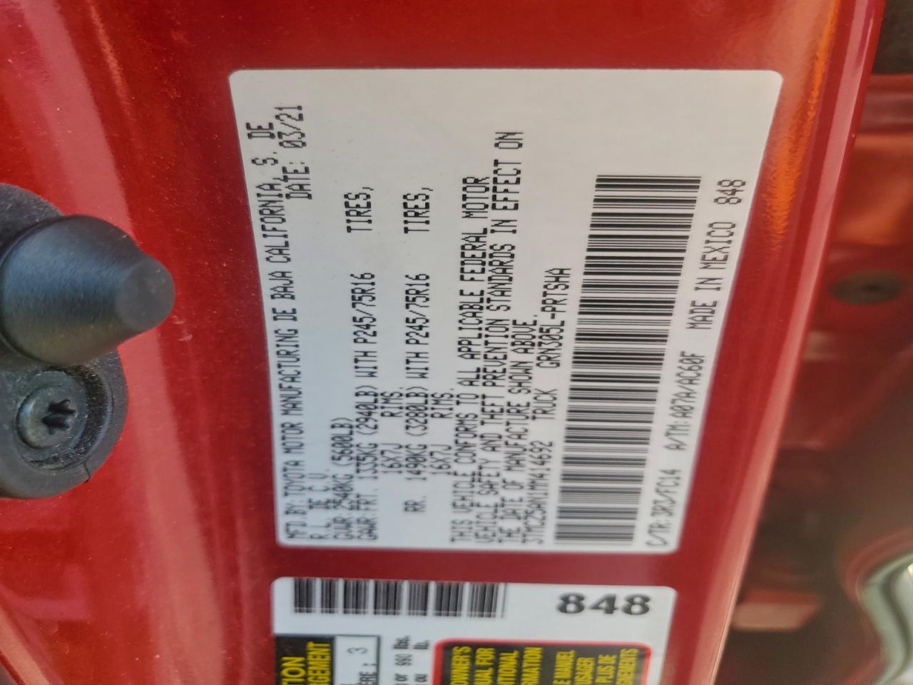 2021 Toyota Tacoma Double Cab - zdjęcie 12