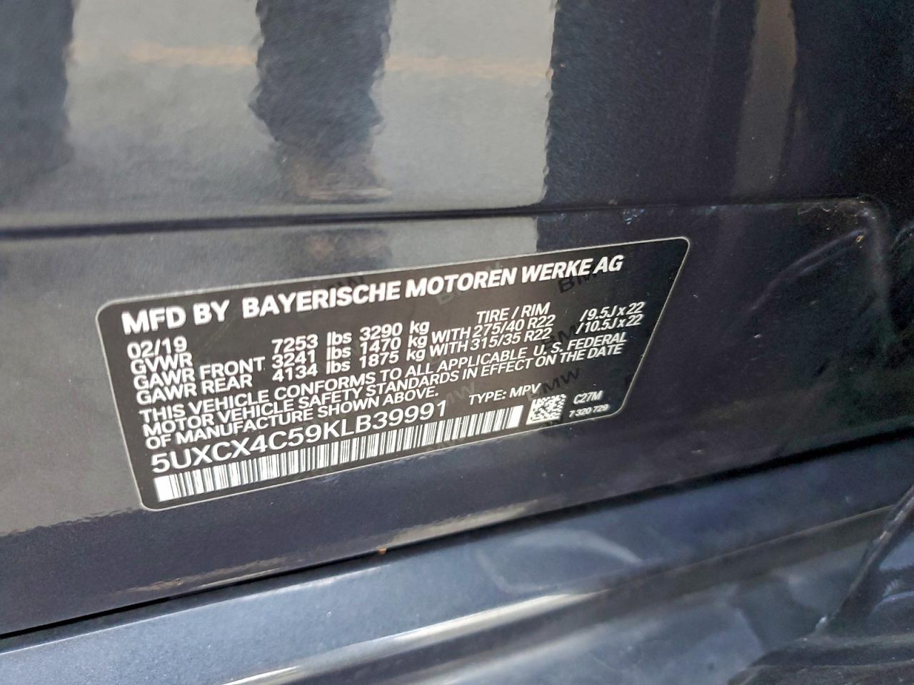 2019 BMW X7 xDrive50I - zdjęcie 13