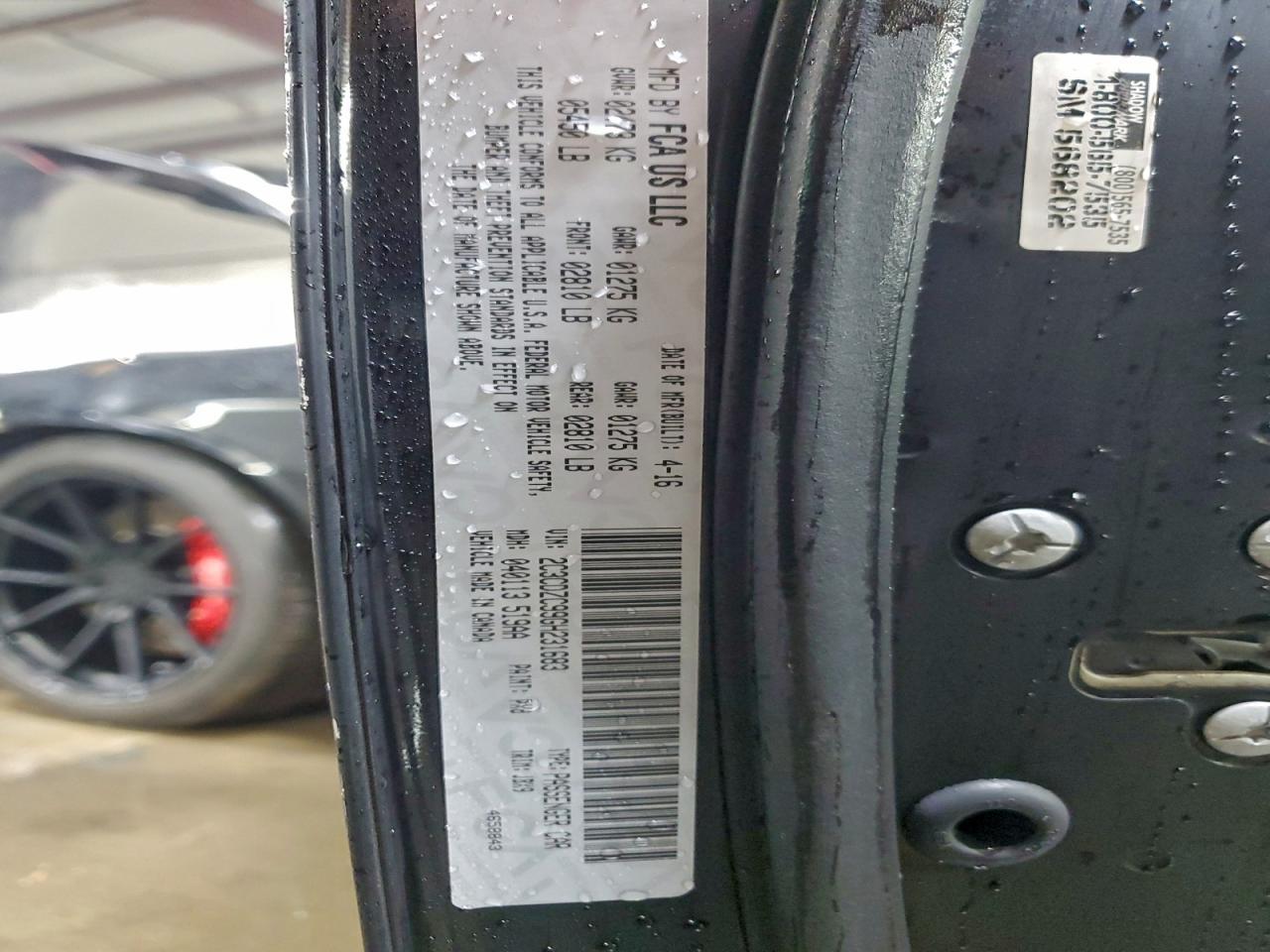 2016 Dodge Challenger Srt Hellcat - zdjęcie 12