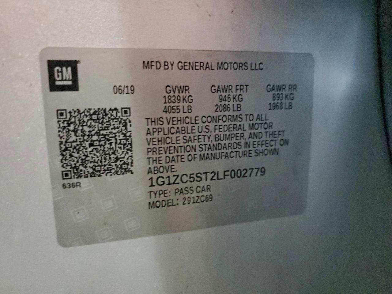 2020 Chevrolet Malibu Ls - zdjęcie 12