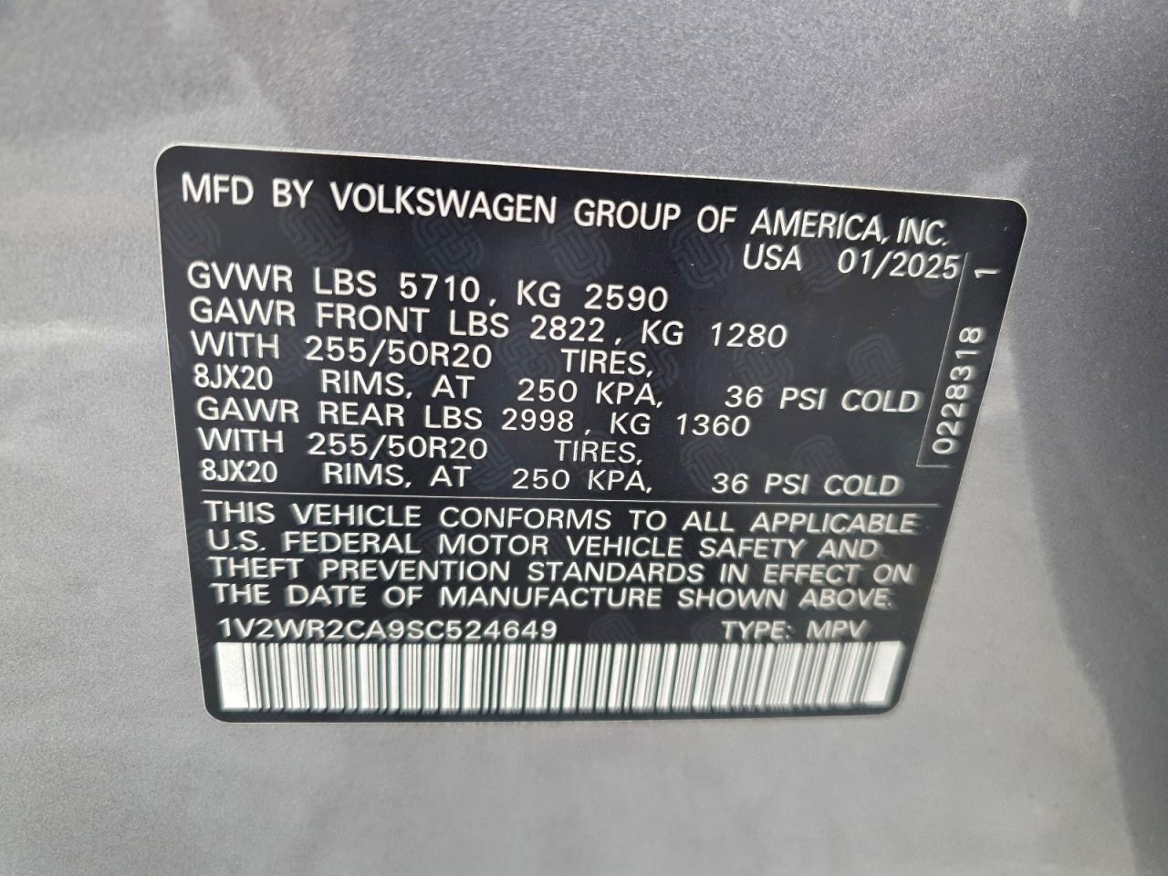 2025 Volkswagen Atlas 2.0T Se Technology - zdjęcie 13