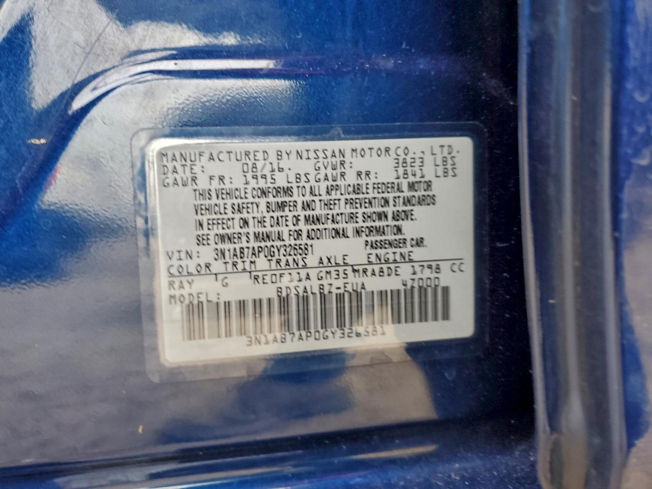 2016 Nissan Sentra S - zdjęcie 13