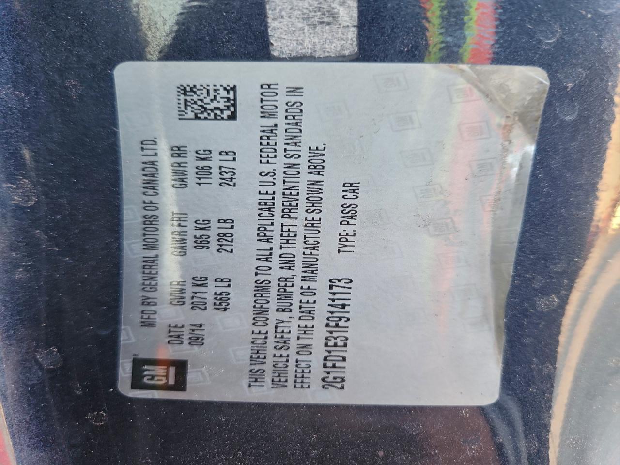 2015 Chevrolet Camaro Lt - zdjęcie 12