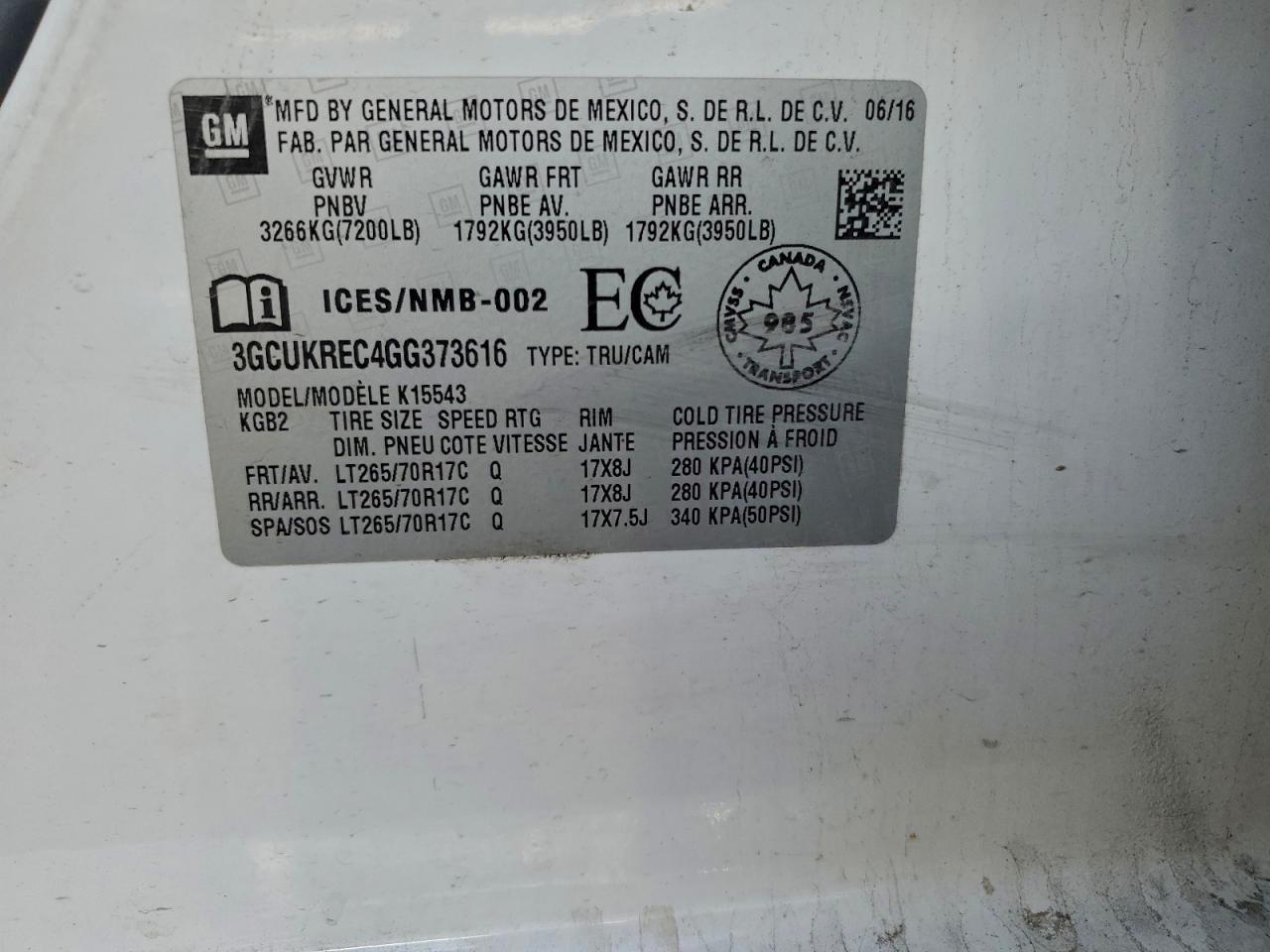 2016 Chevrolet Silverado K1500 Lt - zdjęcie 12