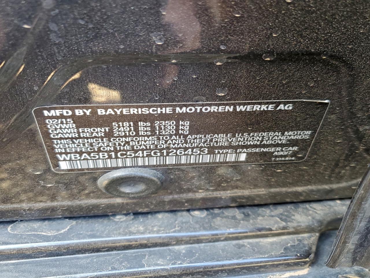 2015 BMW 535 I - zdjęcie 12