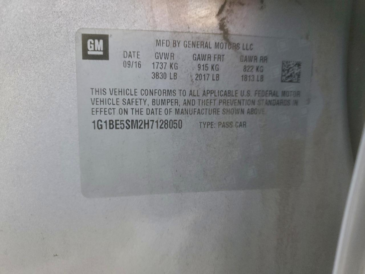 2017 Chevrolet Cruze Lt - zdjęcie 12