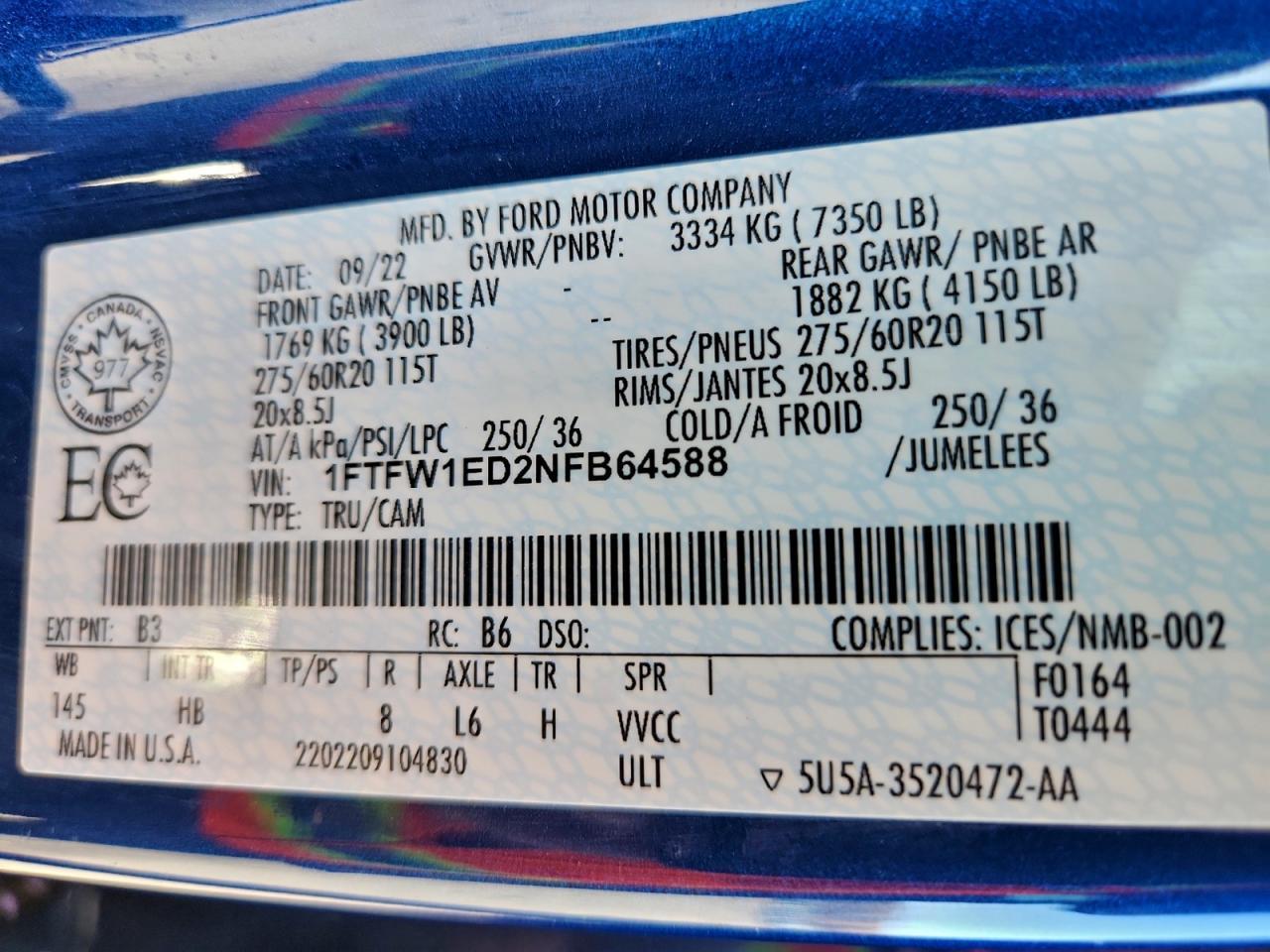 2022 Ford F150 Supercrew - zdjęcie 12