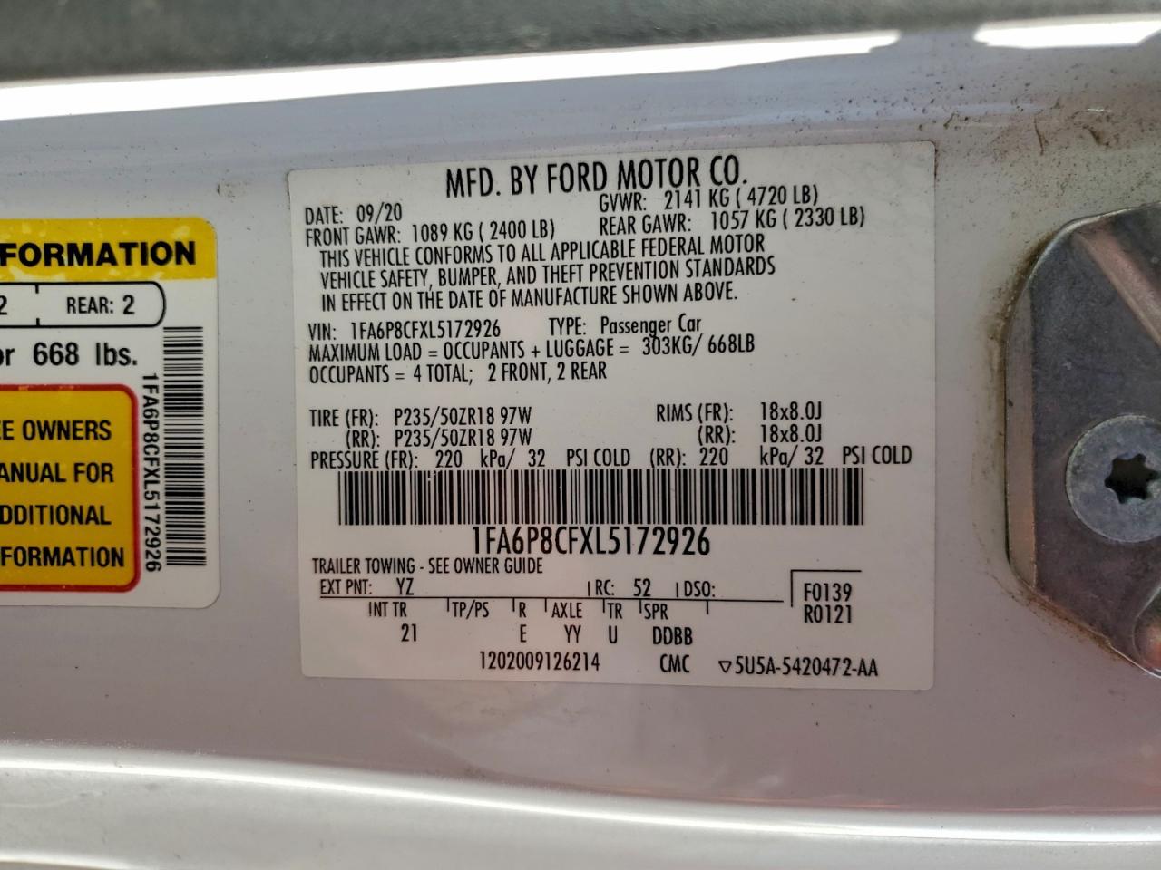 2020 Ford Mustang Gt - zdjęcie 13