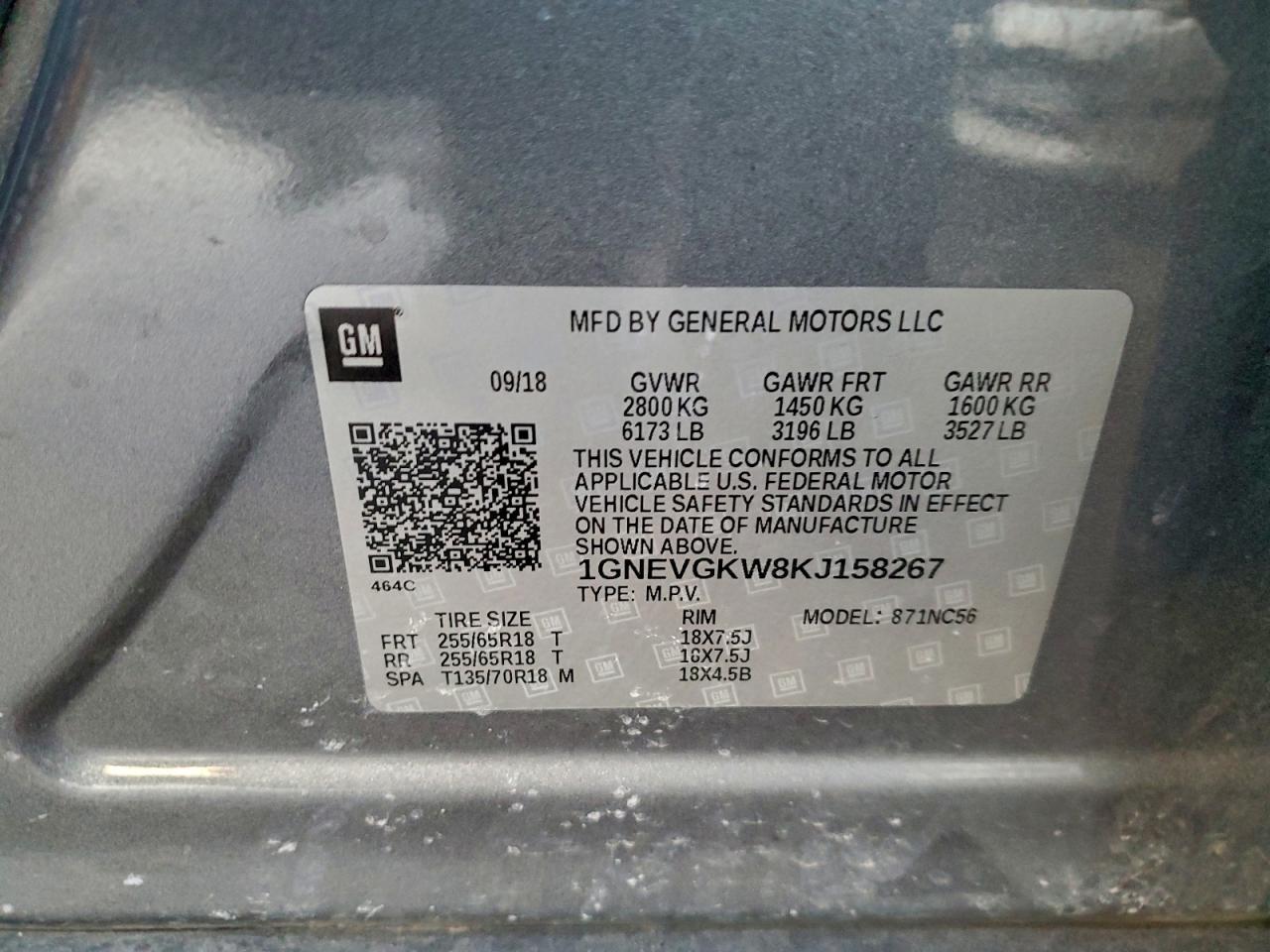 2019 Chevrolet Traverse Lt - zdjęcie 13