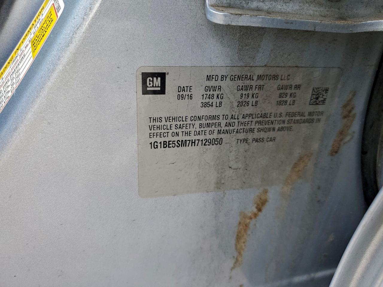 2017 Chevrolet Cruze Lt - zdjęcie 12