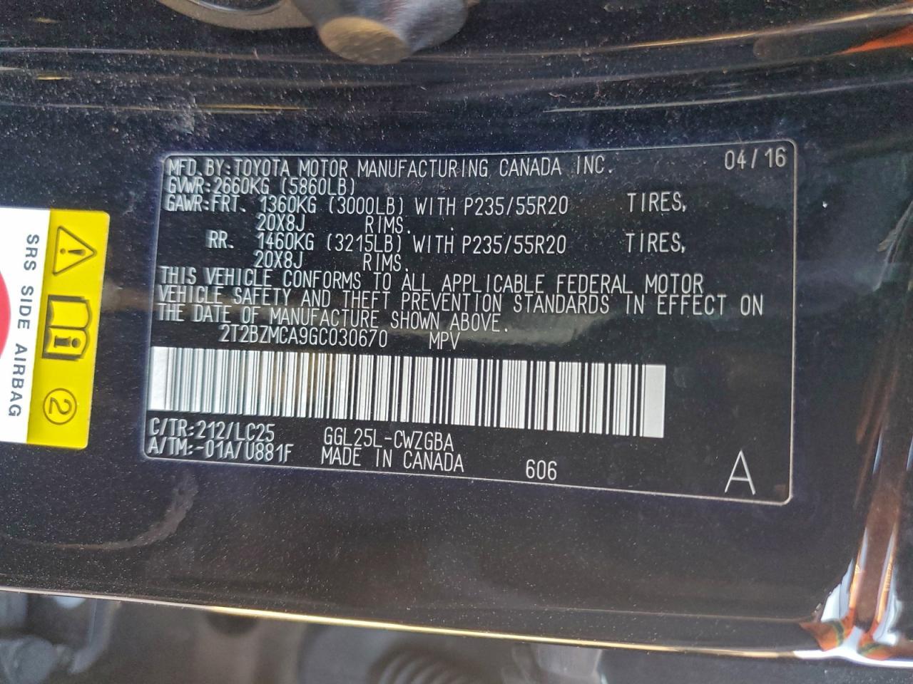 2016 Lexus Rx 350 Base - zdjęcie 14