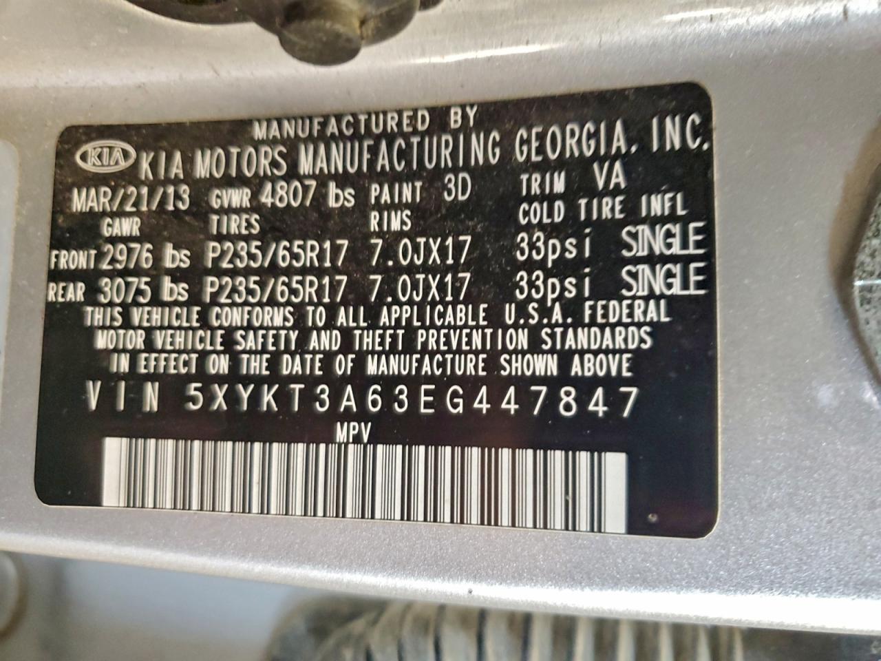 2014 Kia Sorento Lx - zdjęcie 13