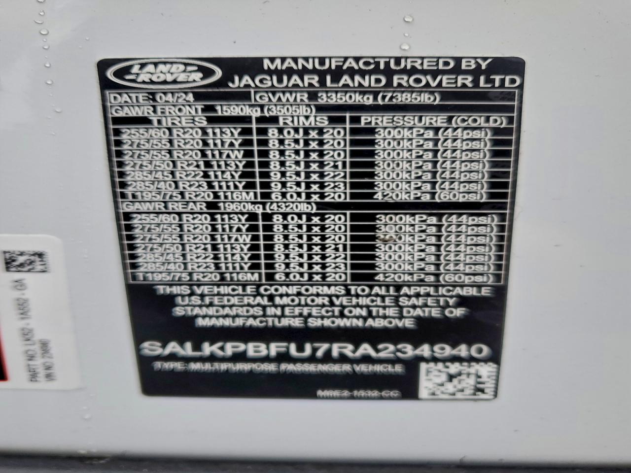 2024 Land Rover Range Rover Se - zdjęcie 25