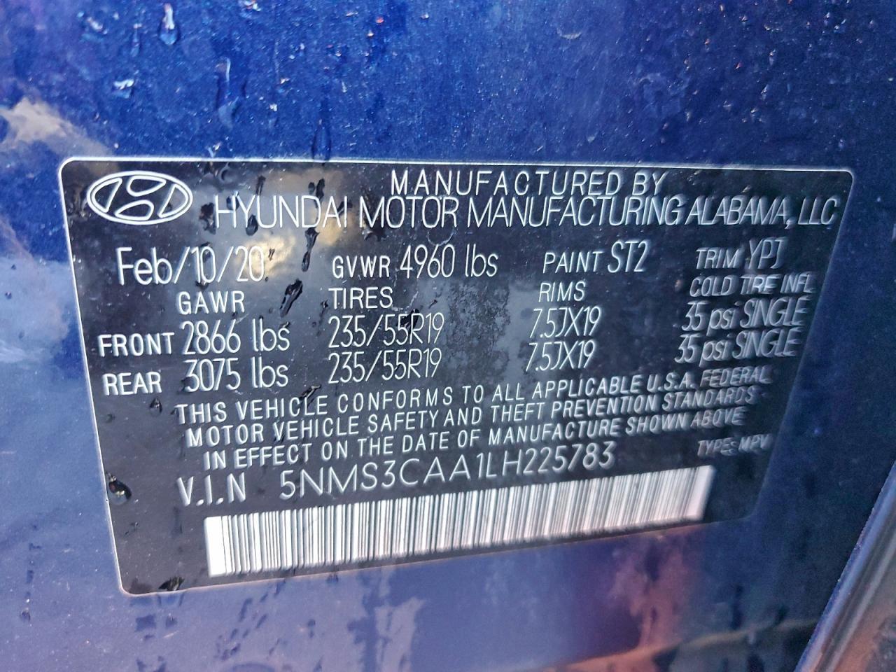 2020 Hyundai Santa Fe Sel - zdjęcie 13