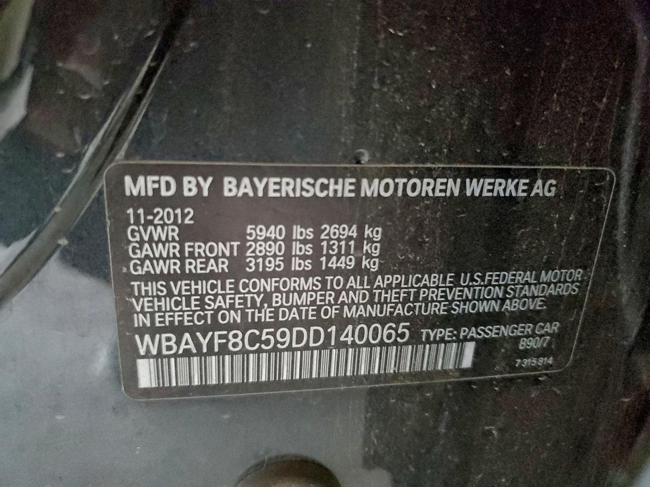 2013 BMW 750 Lxi - zdjęcie 12