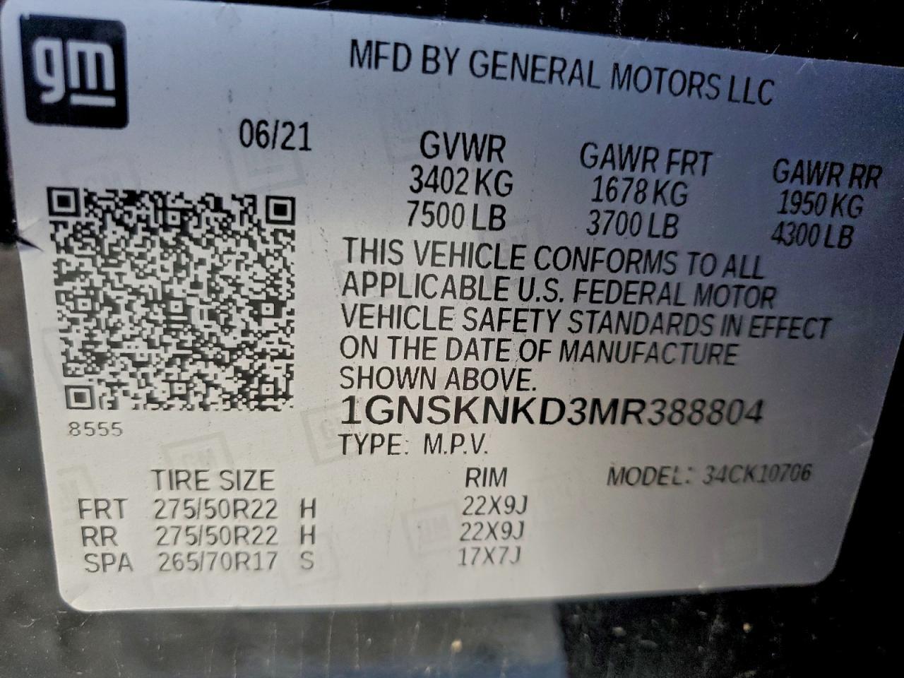 2021 Chevrolet Tahoe K1500 Lt - zdjęcie 13