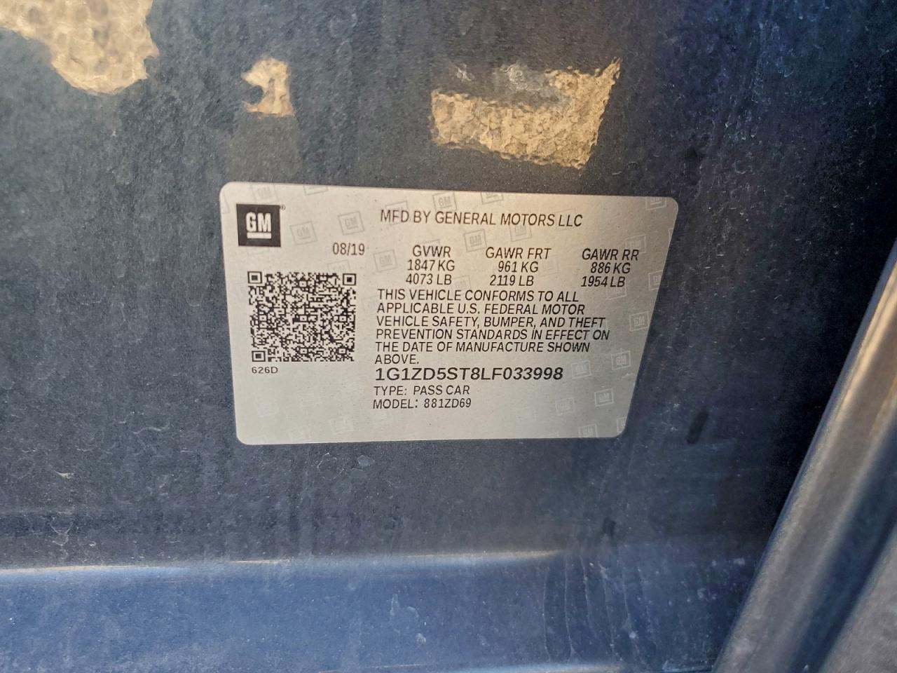 2020 Chevrolet Malibu Lt - zdjęcie 12