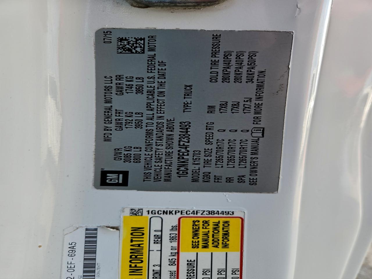 2015 Chevrolet Silverado K1500 - zdjęcie 12