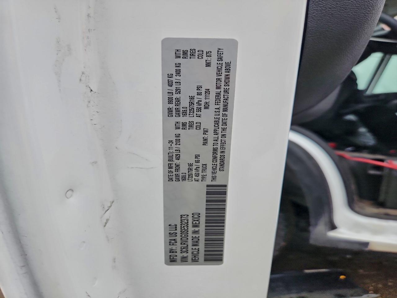 2025 Ram Promaster 2500 2500 High - zdjęcie 12