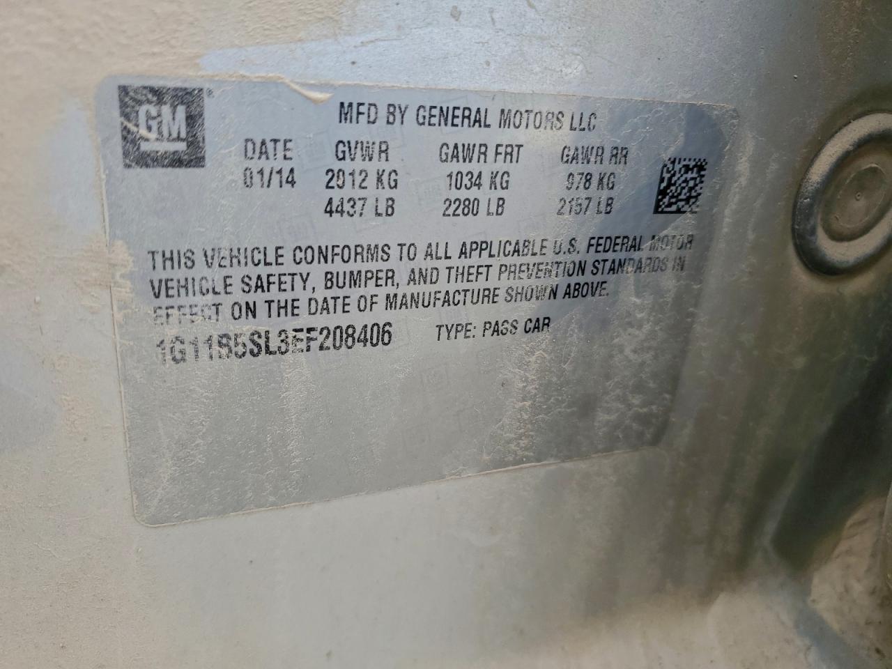 2014 Chevrolet Malibu Ls - zdjęcie 13