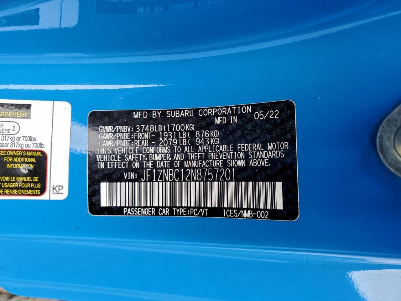 2022 Toyota Gr 86 - zdjęcie 12