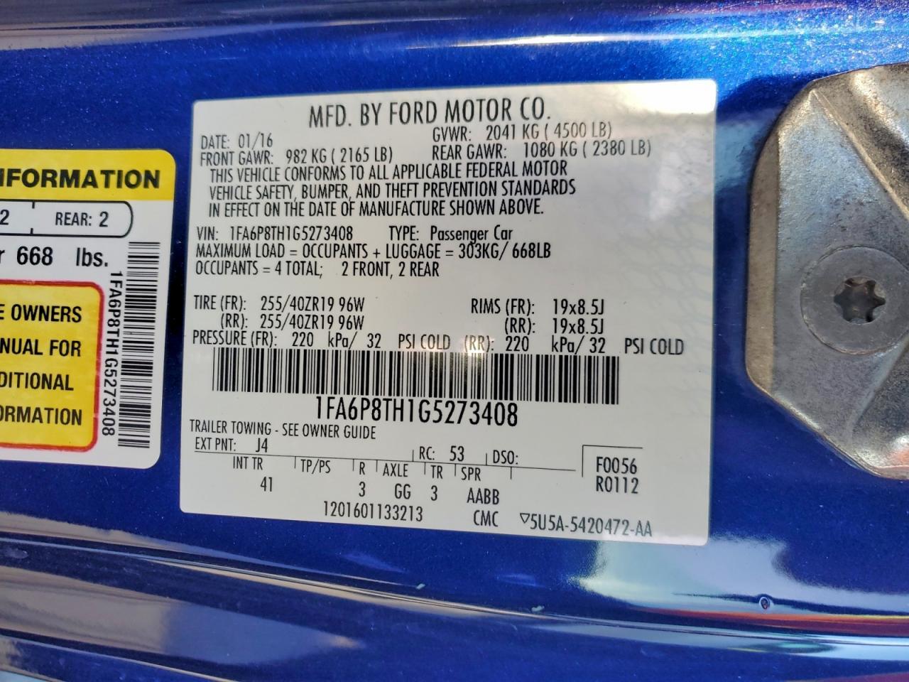 2016 Ford Mustang - zdjęcie 13