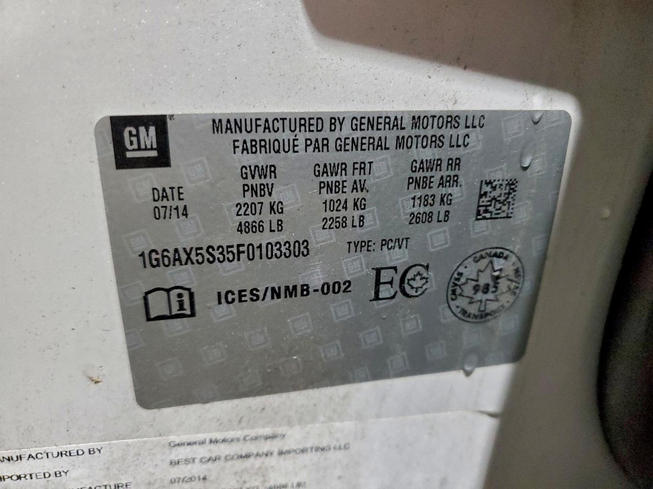 2015 Cadillac Cts Luxury Collection - zdjęcie 13