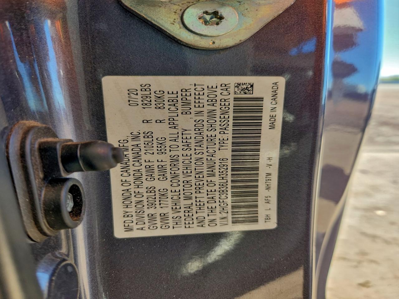 2020 Honda Civic Ex - zdjęcie 12