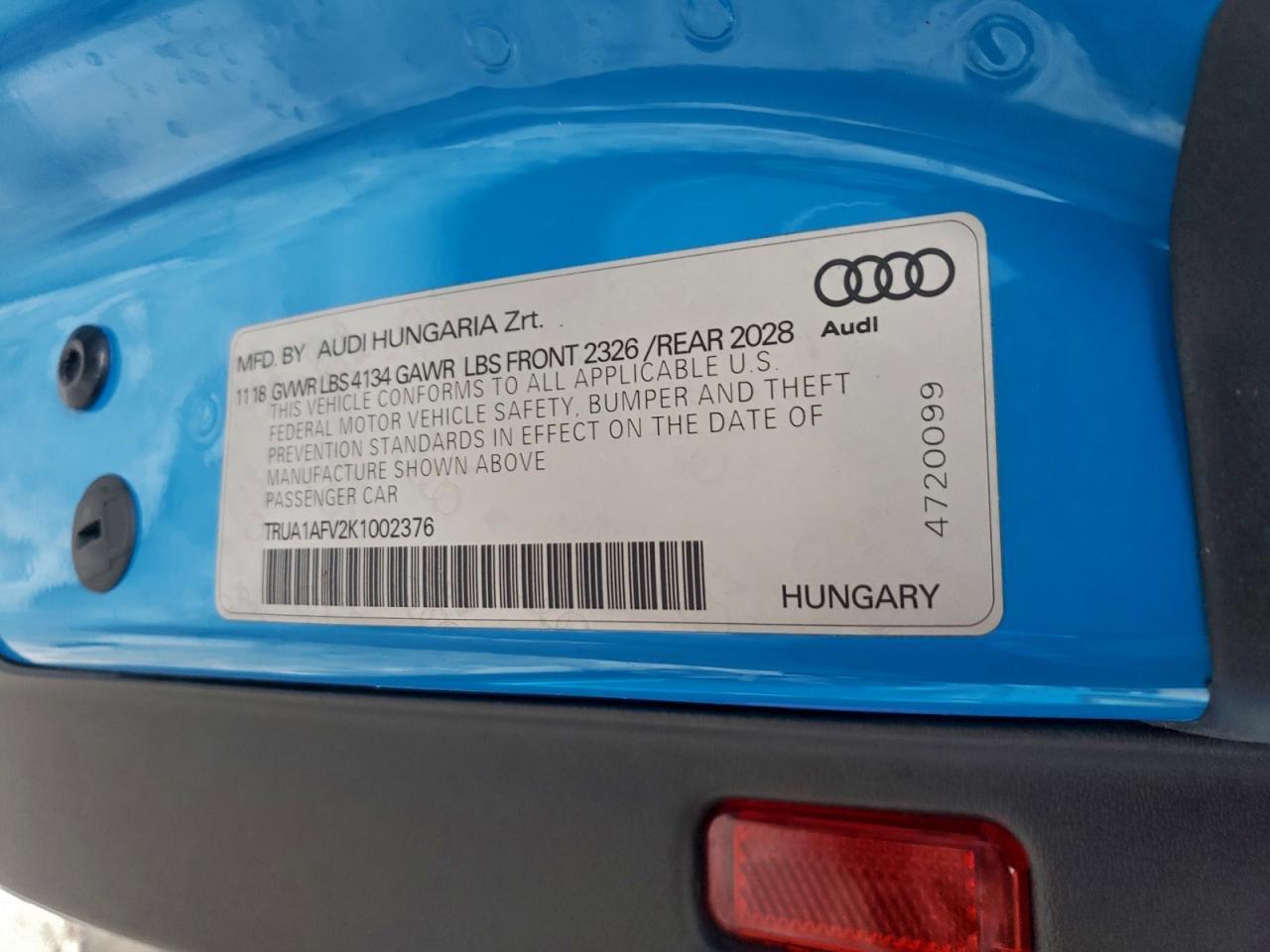 2019 Audi Tts - zdjęcie 12