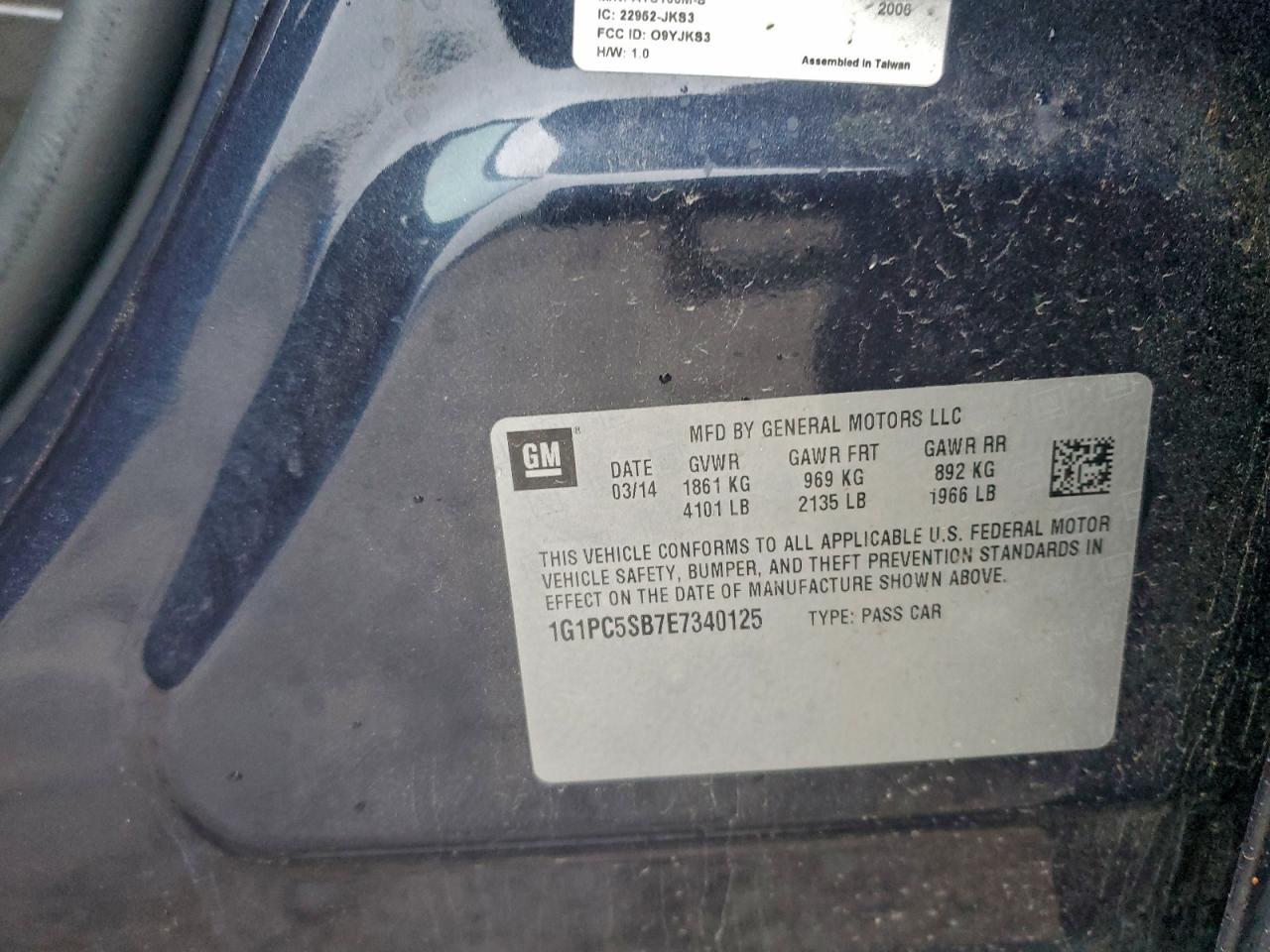 2014 Chevrolet Cruze Lt - zdjęcie 12