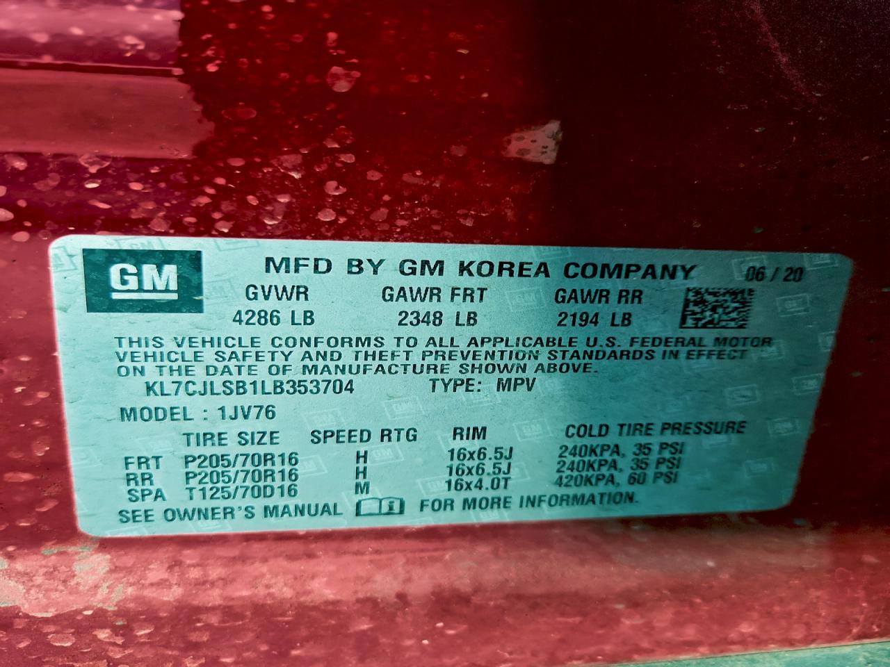 2020 Chevrolet Trax 1Lt - zdjęcie 14