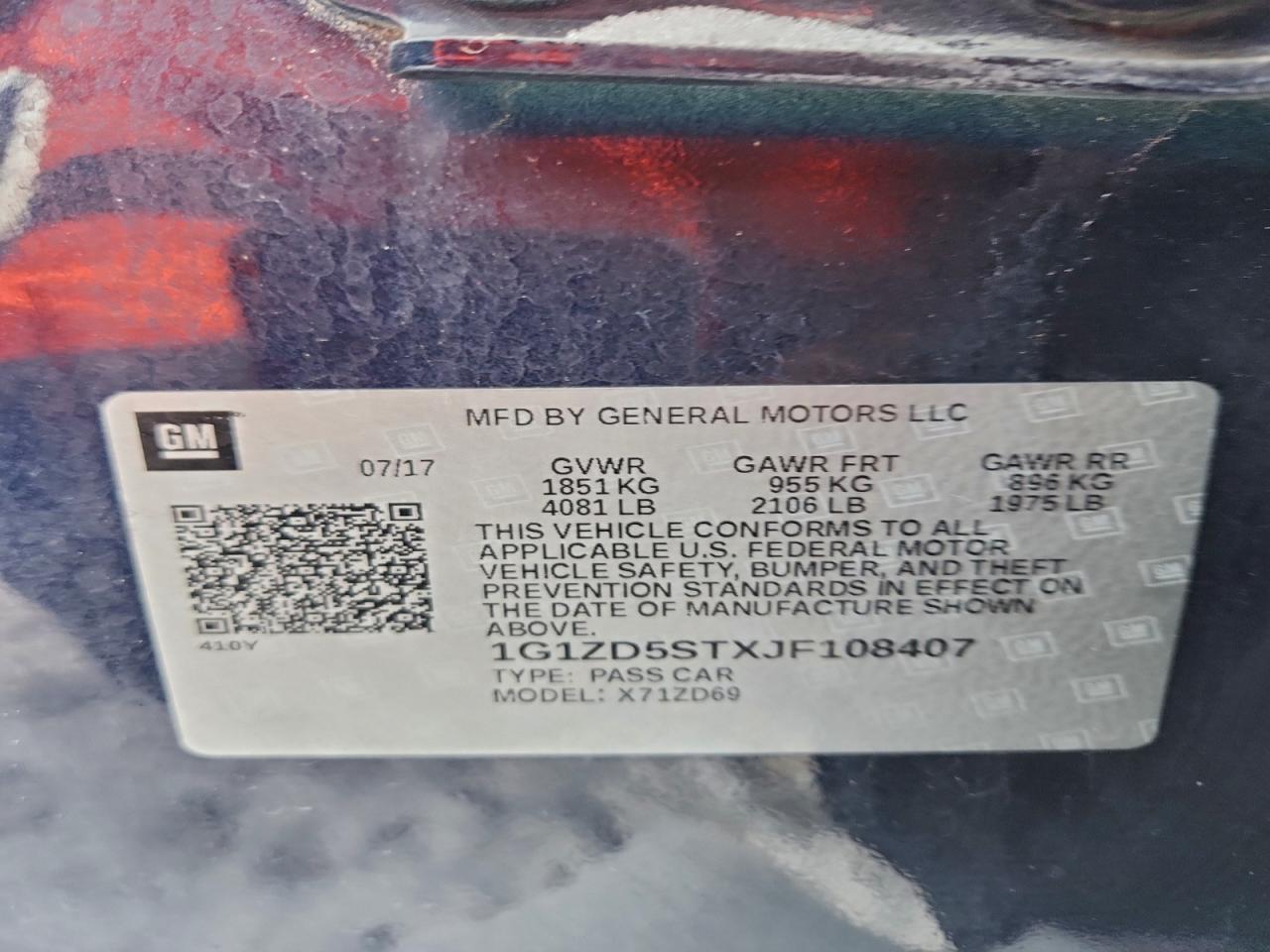 2018 Chevrolet Malibu Lt - zdjęcie 12