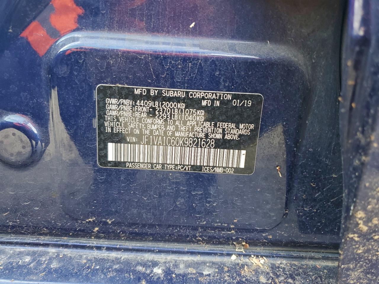 2019 Subaru WRX - zdjęcie 12