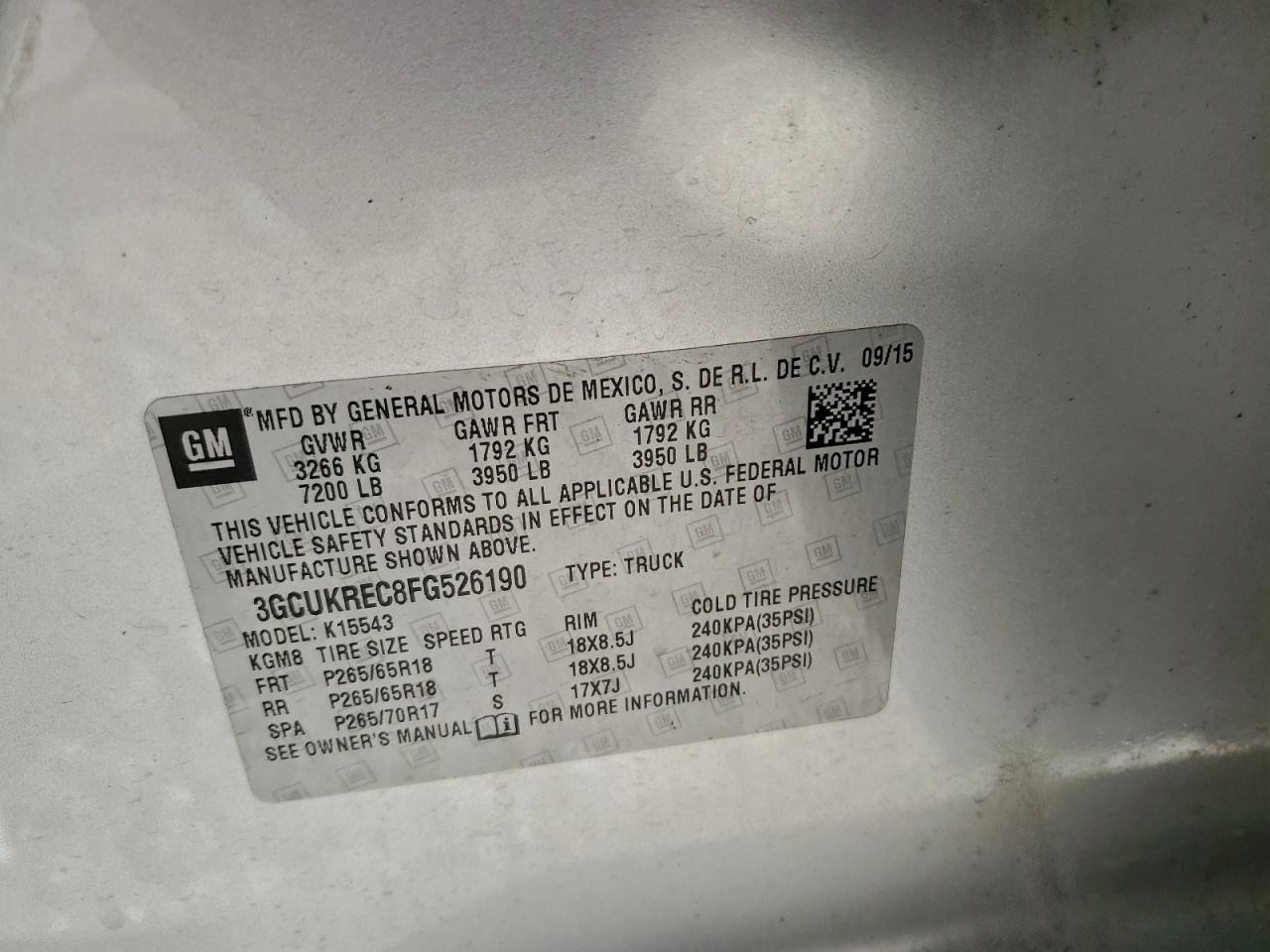 2015 Chevrolet Silverado K1500 Lt - zdjęcie 12