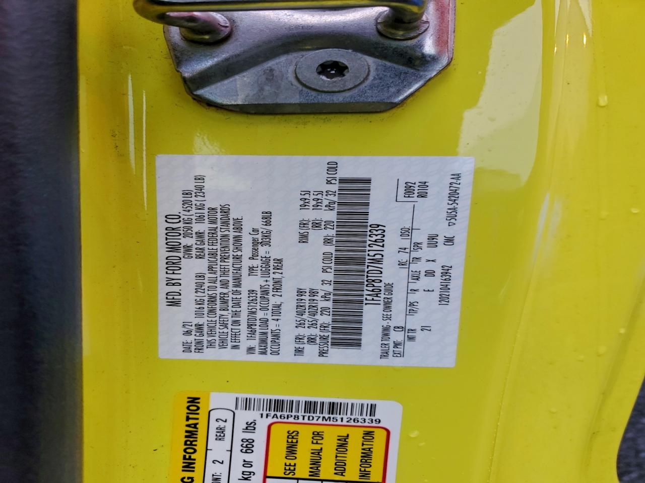 2021 Ford Mustang - zdjęcie 12