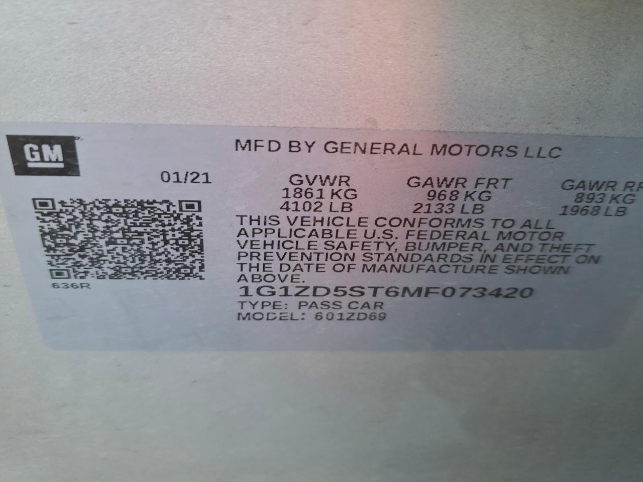 2021 Chevrolet Malibu Lt - zdjęcie 13