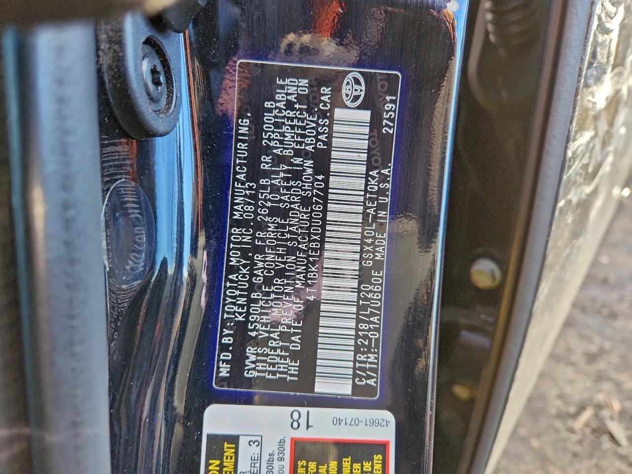 2013 Toyota Avalon Base - zdjęcie 12