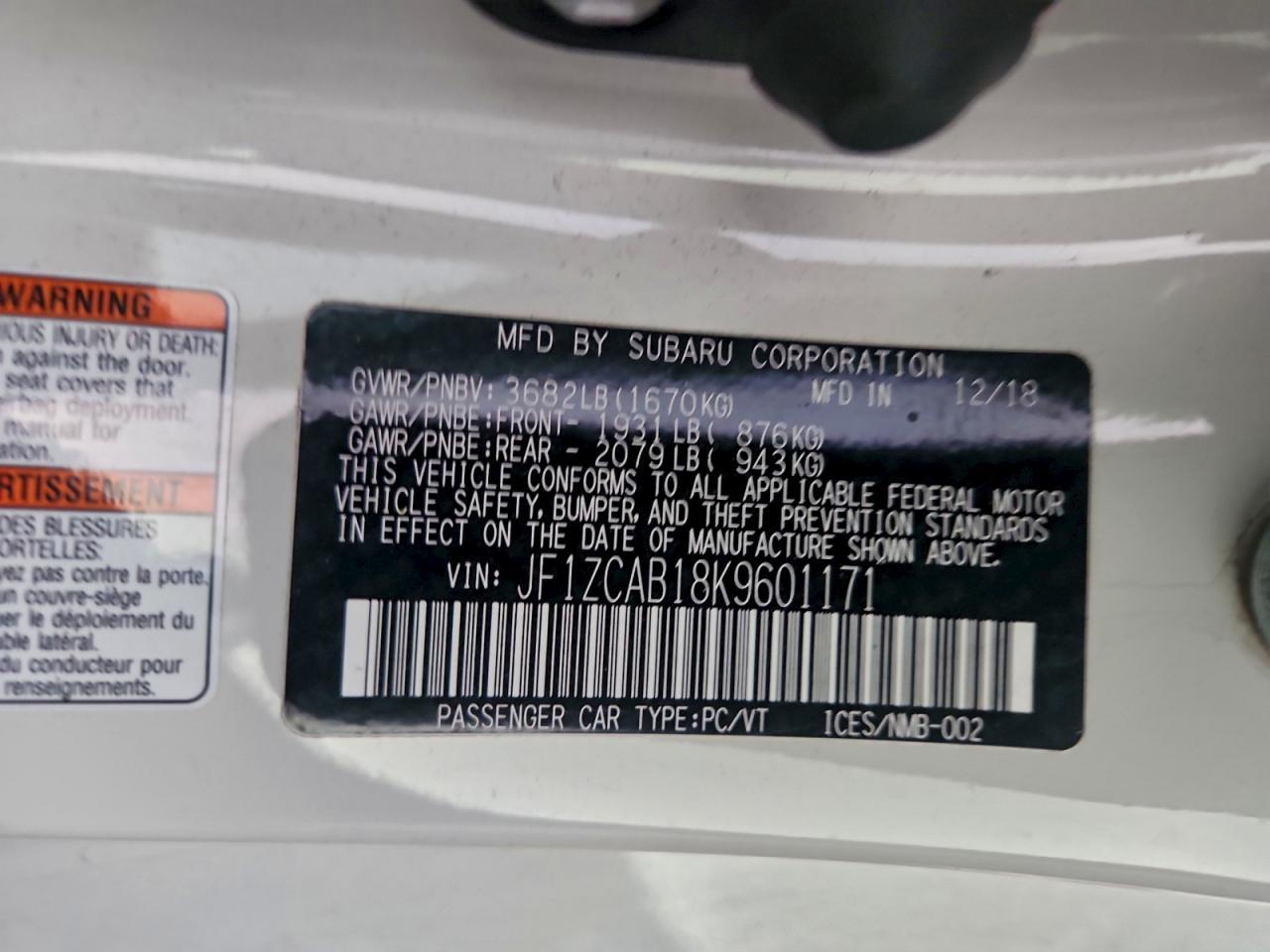 2019 Subaru Brz Premium - zdjęcie 12