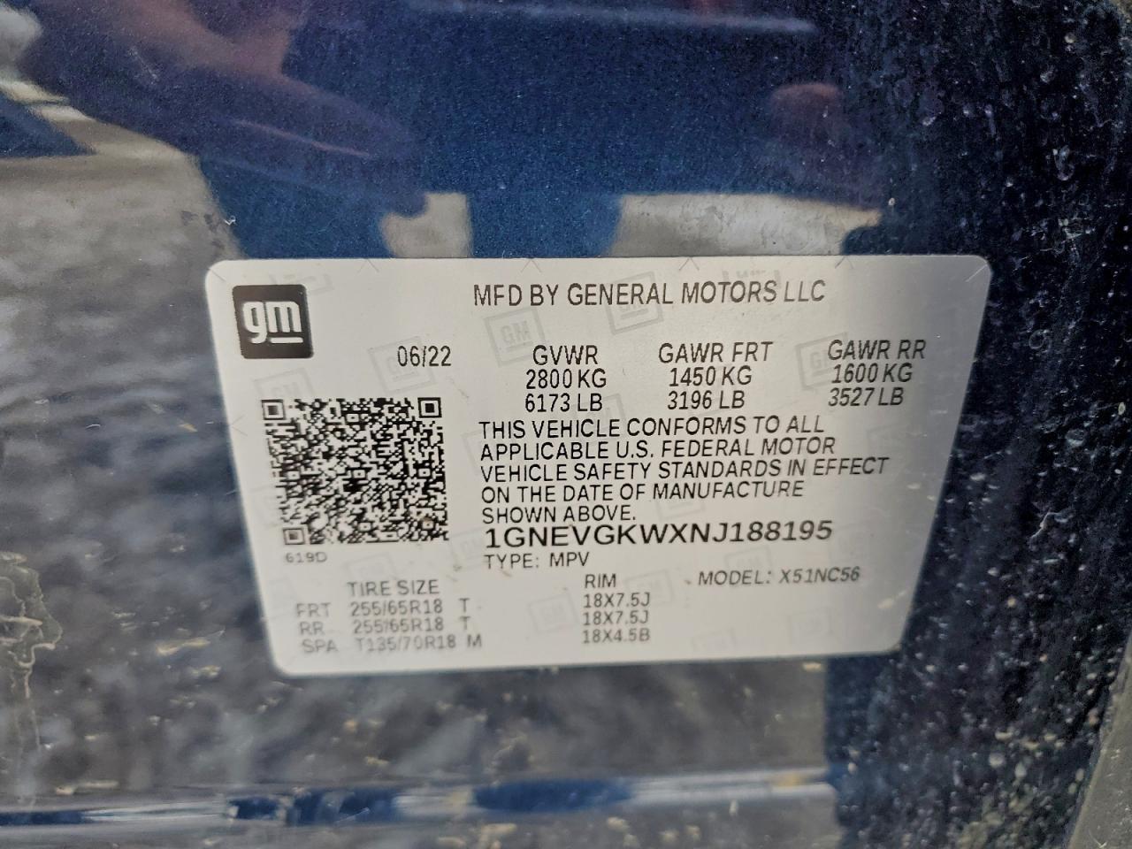 2022 Chevrolet Traverse Lt - zdjęcie 14