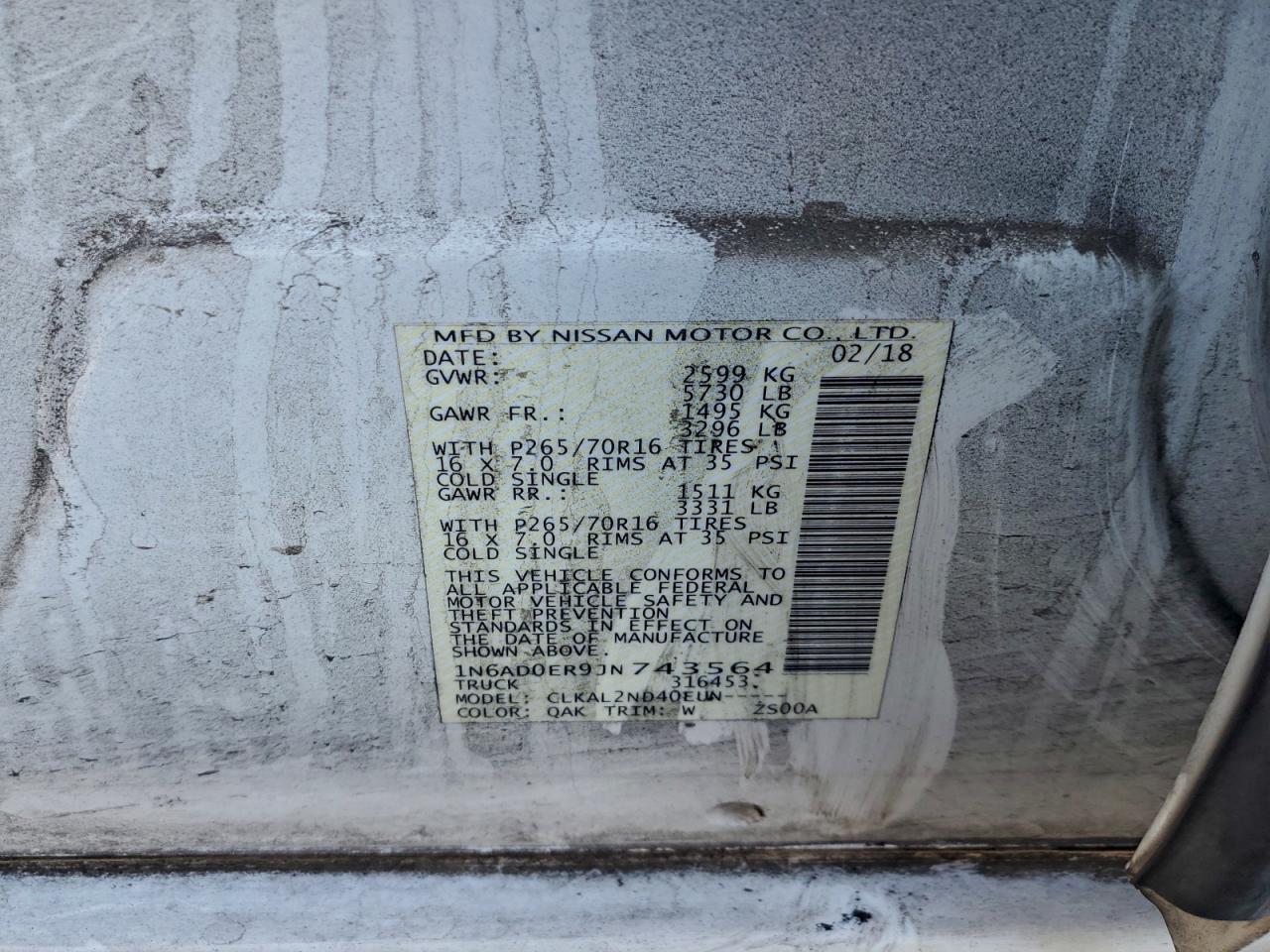 2018 Nissan Frontier S - zdjęcie 12