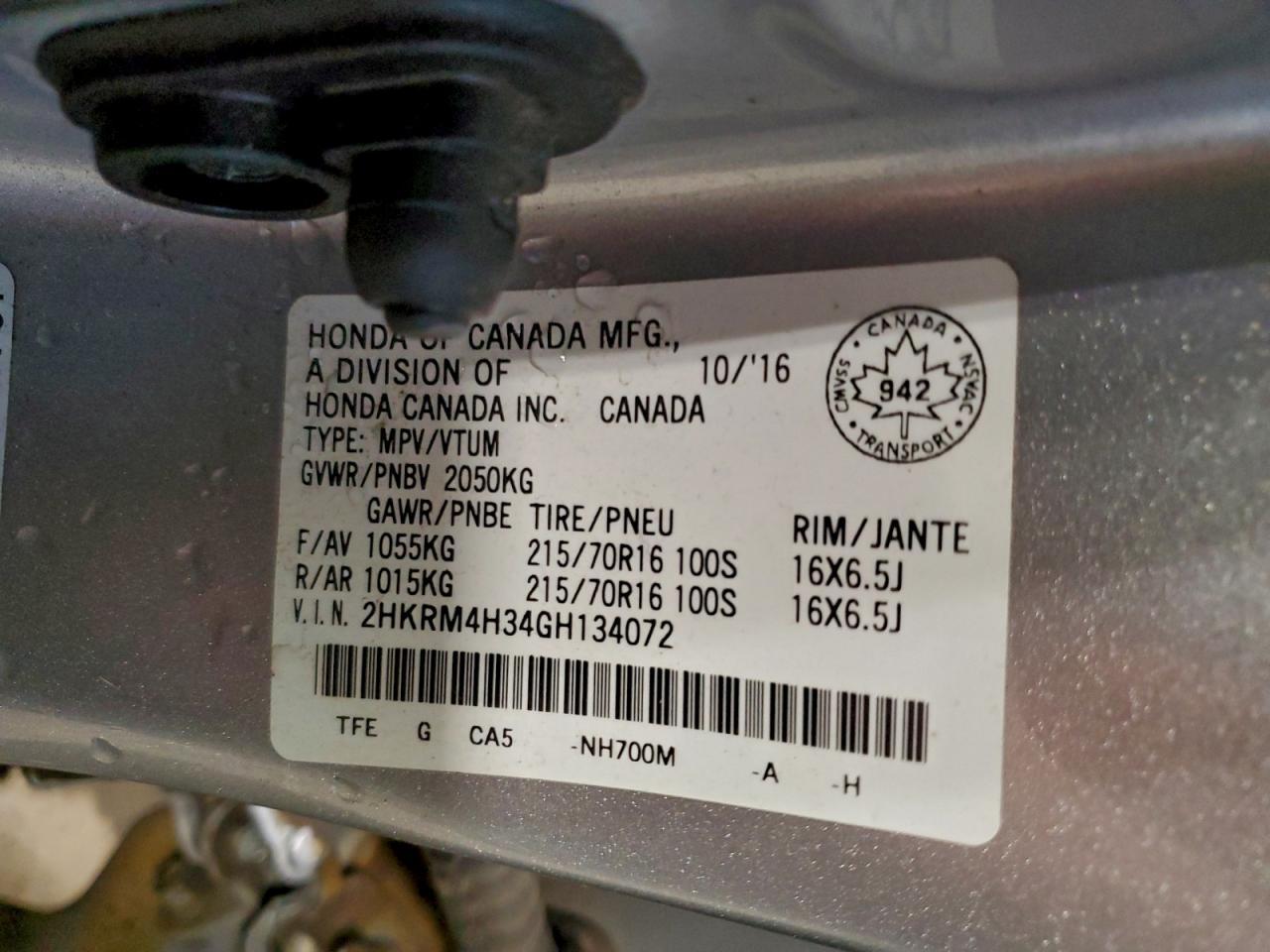 2016 Honda CR-V - zdjęcie 14
