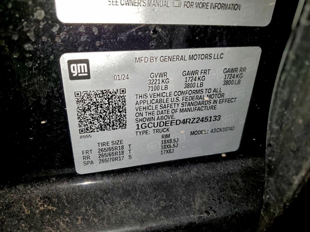 2024 Chevrolet Silverado K1500 Rst - zdjęcie 12