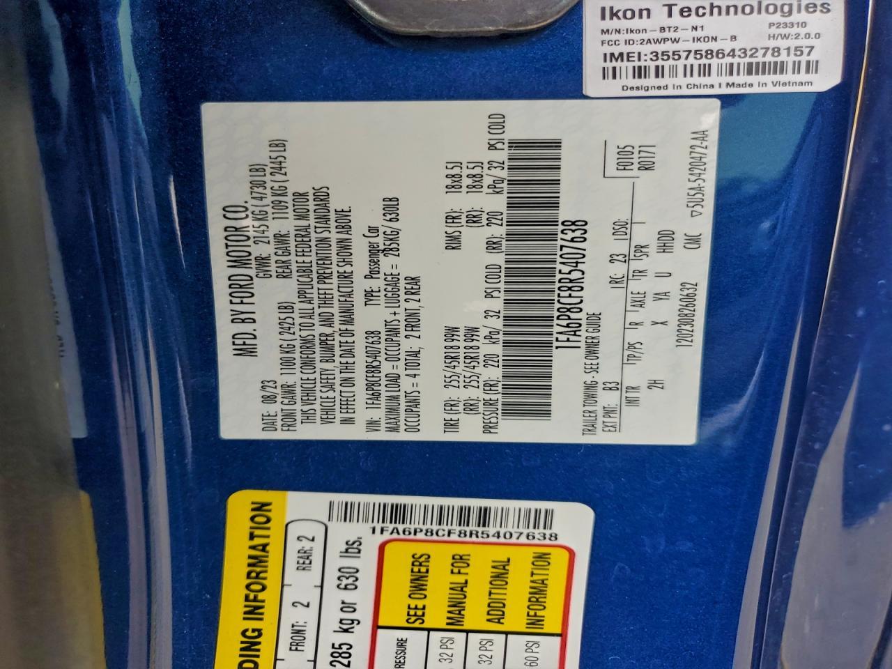 2024 Ford Mustang Gt - zdjęcie 12