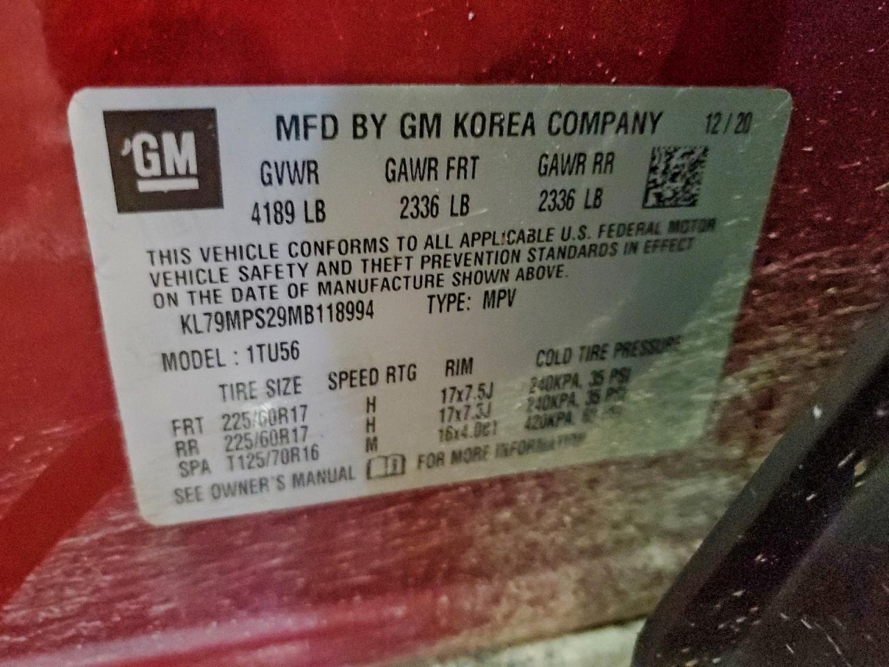 2021 Chevrolet Trailblazer Lt - zdjęcie 13