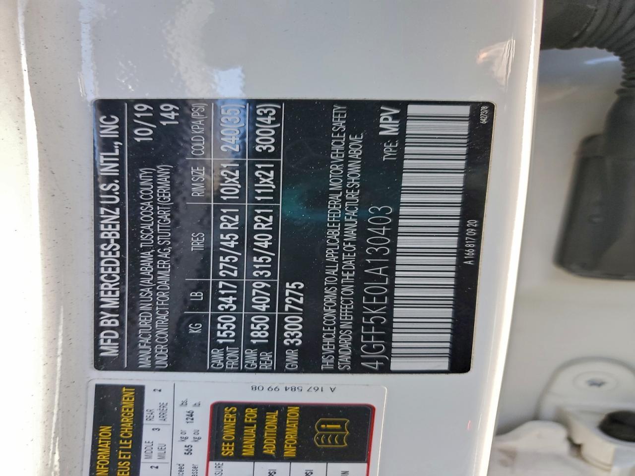 2020 Mercedes-Benz Gls 450 4Matic - zdjęcie 13